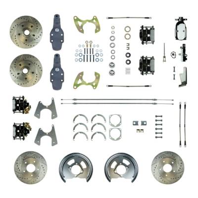 The Right Stuff Detailing - The Right Stuff Detailing FSC654SDDSX Front/Rear Brake Conversion Kit for Chevy
