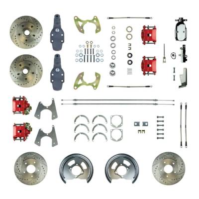 The Right Stuff Detailing - The Right Stuff Detailing FSC654SDDZX Front/Rear Brake Conversion Kit for Chevy