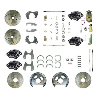 The Right Stuff Detailing - The Right Stuff Detailing FSC664DCCS Front/Rear Brake Conversion Kit for Chevy