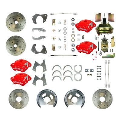 The Right Stuff Detailing - The Right Stuff Detailing FSC664DCCZ Front/Rear Brake Conversion Kit for Chevy