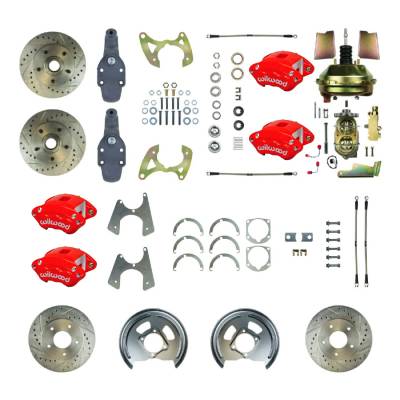 The Right Stuff Detailing - The Right Stuff Detailing FSC664DCDZ Front/Rear Brake Conversion Kit for Chevy