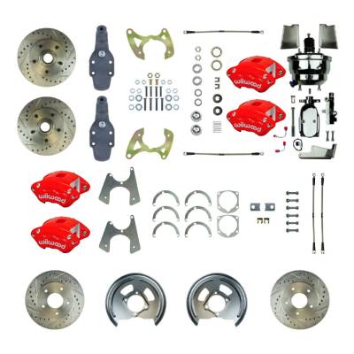 The Right Stuff Detailing - The Right Stuff Detailing FSC664DCDZX FR/RR Brake Conversion Kit for Chevy
