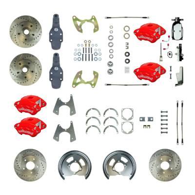 The Right Stuff Detailing - The Right Stuff Detailing FSC664SDDZX FR/RR Brake Conversion Kit for Chevy