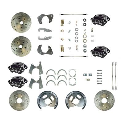 The Right Stuff Detailing - The Right Stuff Detailing FSC664WKCS Brake Conversion Kit Front/Rear for Chevy
