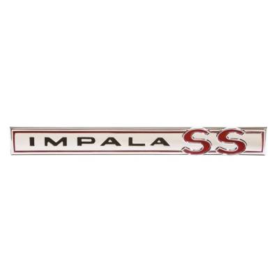 Trim Parts - Trim Parts 2356 1964 Impala Trunk Lid Emblem "Impala SS" EACH