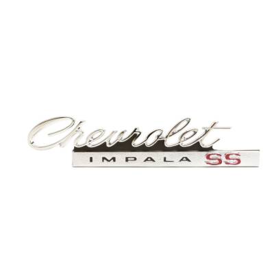Trim Parts - Trim Parts 2569 1966 Impala SS Trunk Emblem "Chevrolet Impala SS" 1Pc EACH