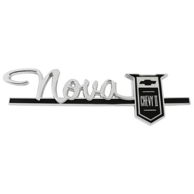 Trim Parts - Trim Parts 3022 1963 Nova Rear Quarter & 1964 Nova Front Fender Emblem PAIR