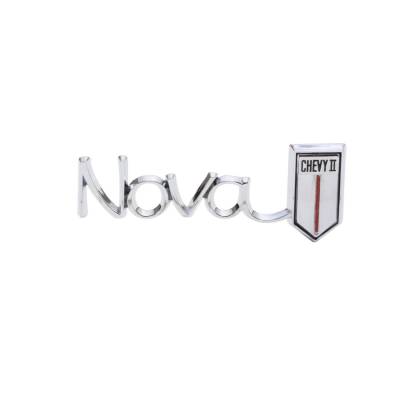 Trim Parts - Trim Parts 3039 66 Chevrolet II/Nova Glove Box Door Emblem "Nova/Chevy II" EACH