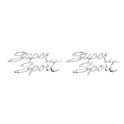 Trim Parts - Trim Parts 3047 Rear Quarter Emblem "Super Sport" Pair 66-67 Chevy II/Nova