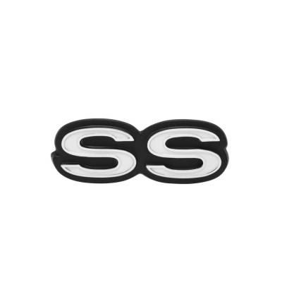 Trim Parts - Trim Parts 3090 70-72 Chevy II & Nova Rear Panel Emblem "SS" EACH