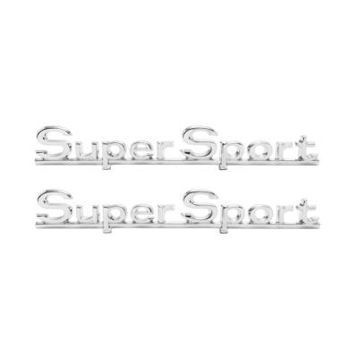 Trim Parts - Trim Parts 4315 1966 Chevelle Rear Quarter Emblem "Super Sport" PAIR