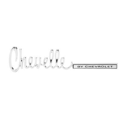 Trim Parts - Trim Parts 4750 71-72 Chevelle Trunk Lid Emblem "Chevelle By Chevrolet" EACH