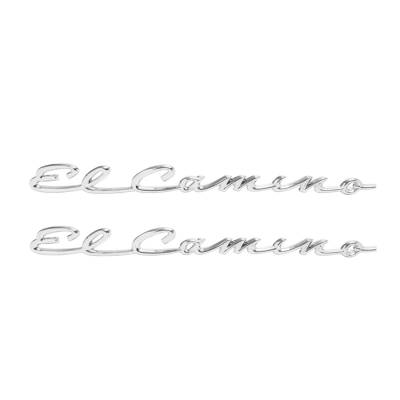 Trim Parts - Trim Parts 4810 1959 El Camino Front Fender Emblem "El Camino" PAIR