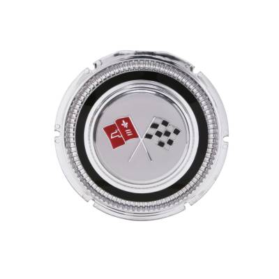 Trim Parts - Trim Parts 5006 1965 Corvette Gas Lid Emblem EACH