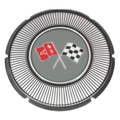 Trim Parts - Trim Parts 5008A 1966 Gas Lid Emblem White Upper Left Corner EACH