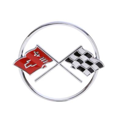 Trim Parts - Trim Parts 5206 1962 Corvette Nose Emblem w/o Studs EACH