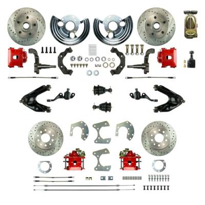 The Right Stuff Detailing - The Right Stuff MDC46SDZ Brake Conversion Kit Front & Rear for Dodge/Plymouth