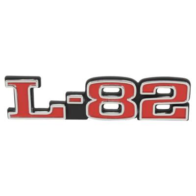 Trim Parts - Trim Parts 5965 1975-79 Corvette Hood Emblem "L-82" PAIR