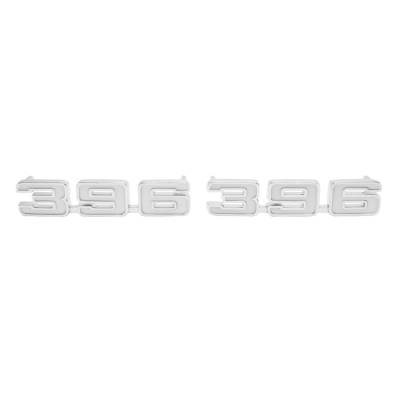 Trim Parts - Trim Parts 6760 1969 Camaro Front Fender Emblem "396" PAIR