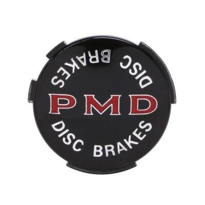 Trim Parts - Trim Parts 8204 Wheel Cover Emblem 2-7/16" Diameter Black Disc Brakes EACH