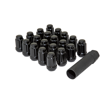 Gorilla Automotive - Gorilla K5CS-12125BGR Black Spline Drive Lug Nut Kit 12mm x 1.25 20PC w/Key