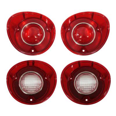 Trim Parts - Trim Parts A4406K 1972 Malibu Tail Light & Back Up Light Lens Set