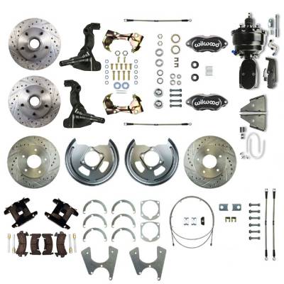 The Right Stuff Detailing - The Right Stuff AFXDC25CSY Brake Conversion Kit Front/Rear Chevy/Pontiac