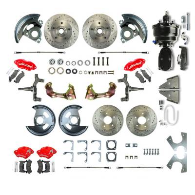 The Right Stuff Detailing - The Right Stuff AFXDC22DZY Brake Conversion Kit Front/Rear Chevy/Pontiac