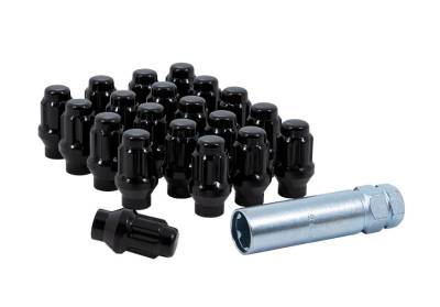 Gorilla Automotive - Gorilla K5CES-14150BGR Spline Lug Nut Set 14mm x 1.50 Black 20PC & Key
