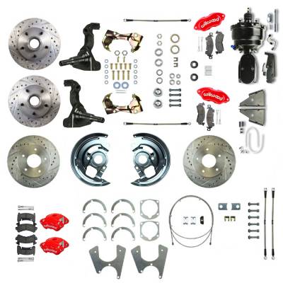 The Right Stuff Detailing - The Right Stuff AFXDC25CZY Brake Conversion Kit Front/Rear Chevy/Pontiac