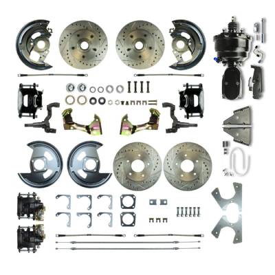 The Right Stuff Detailing - The Right Stuff AFXDC41CSY Brake Conversion Kit Front/Rear Select GM Cars