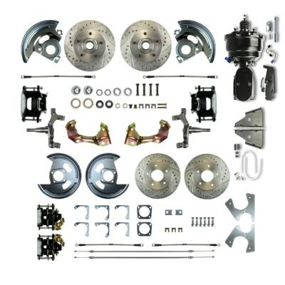 The Right Stuff Detailing - The Right Stuff AFXDC41DSY Brake Conversion Kit Front/Rear Select GM Cars