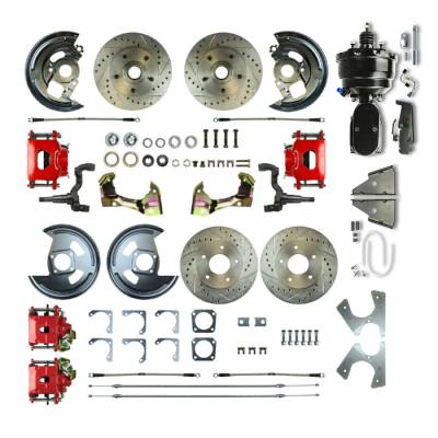 The Right Stuff Detailing - The Right Stuff AFXDC41CZY Brake Conversion Kit Front/Rear Select GM Cars