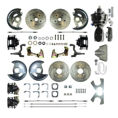 The Right Stuff Detailing - The Right Stuff AFXDC42CSY Brake Conversion Kit Front/Rear Chevy/Pontiac
