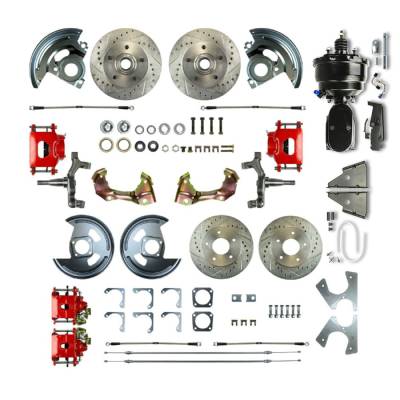 The Right Stuff Detailing - The Right Stuff AFXDC42DZY Brake Conversion Kit Front/Rear Chevy/Pontiac