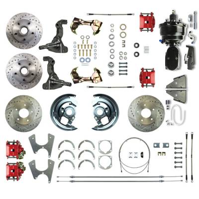 The Right Stuff Detailing - The Right Stuff AFXDC45CZY Brake Conversion Kit Front/Rear Chevy/Pontiac