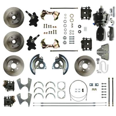 The Right Stuff Detailing - The Right Stuff AFXDC45DY Brake Conversion Kit Front/Rear Chevy/Pontiac