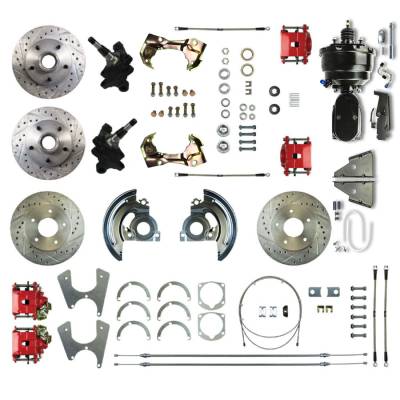 The Right Stuff Detailing - The Right Stuff AFXDC45DZY Brake Conversion Kit Front/Rear Chevy/Pontiac