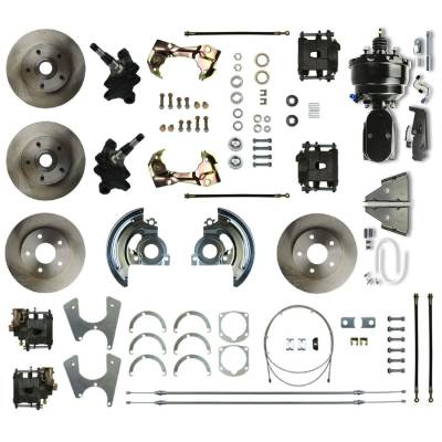 The Right Stuff Detailing - The Right Stuff AFXDC46DY Brake Conversion Kit Front/Rear Select GM Cars