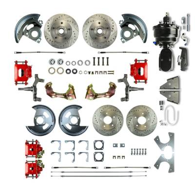The Right Stuff Detailing - The Right Stuff AFXDC46DZY Brake Conversion Kit Front/Rear Select GM Cars