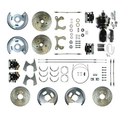 The Right Stuff Detailing - The Right Stuff FSC554DCCSY Brake Conversion Kit Front/Rear for Chevy