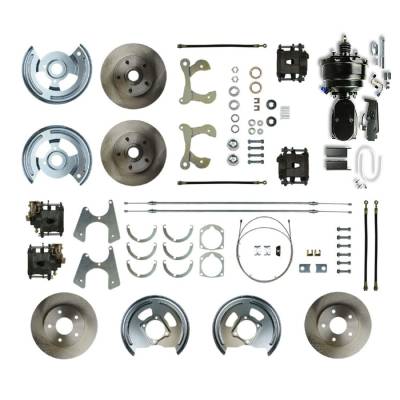 The Right Stuff Detailing - The Right Stuff Detailing FSC554DCCY Brake Conversion Kit Front/Rear for Chevy