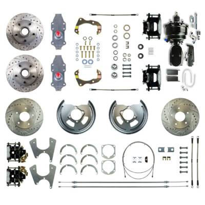 The Right Stuff Detailing - The Right Stuff FSC554DCDSY Brake Conversion Kit Front/Rear for Chevy
