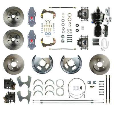 The Right Stuff Detailing - The Right Stuff Detailing FSC554DCDY Brake Conversion Kit Front/Rear for Chevy