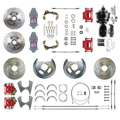 The Right Stuff Detailing - The Right Stuff FSC554DCDZY Brake Conversion Kit Front/Rear for Chevy