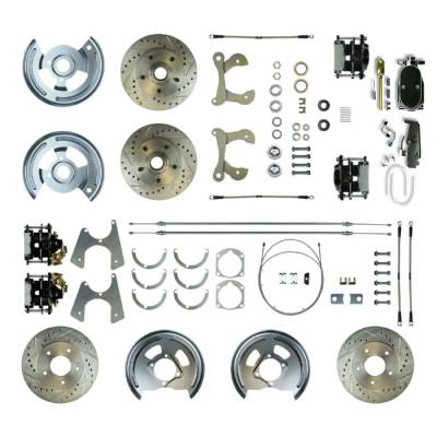 The Right Stuff Detailing - The Right Stuff FSC554SDCSY Brake Conversion Kit Front/Rear for Chevy