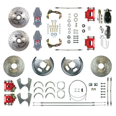 The Right Stuff Detailing - The Right Stuff FSC554SDDZY Brake Conversion Kit Front/Rear for Chevy