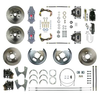 The Right Stuff Detailing - The Right Stuff Detailing FSC554SDDY Brake Conversion Kit Front/Rear for Chevy