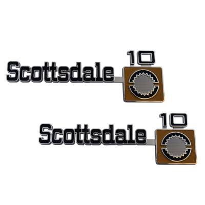 Trim Parts - Trim Parts 9921 1975-80 Chevrolet Truck Scottsdale 10 Fender Emblem Set