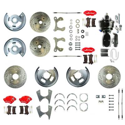 The Right Stuff Detailing - The Right Stuff FSC564DCCZY Brake Conversion Kit Front/Rear for Chevy